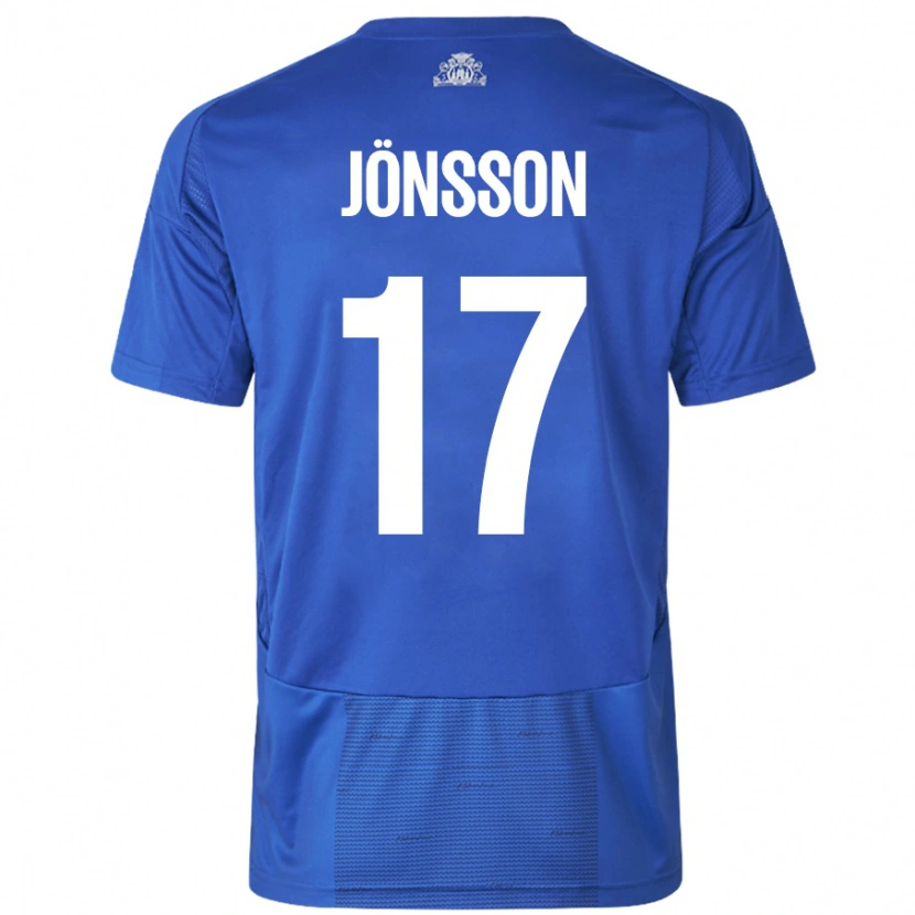 Danxen Herren Neo Jönsson #17 Weiß Blau Auswärtstrikot Trikot 2024/25 T-Shirt Schweiz