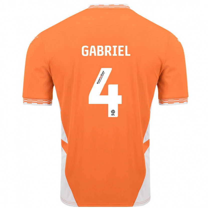 Danxen Damen Jordan Lawrence-Gabriel #4 Orange Weiß Heimtrikot Trikot 2024/25 T-Shirt Schweiz