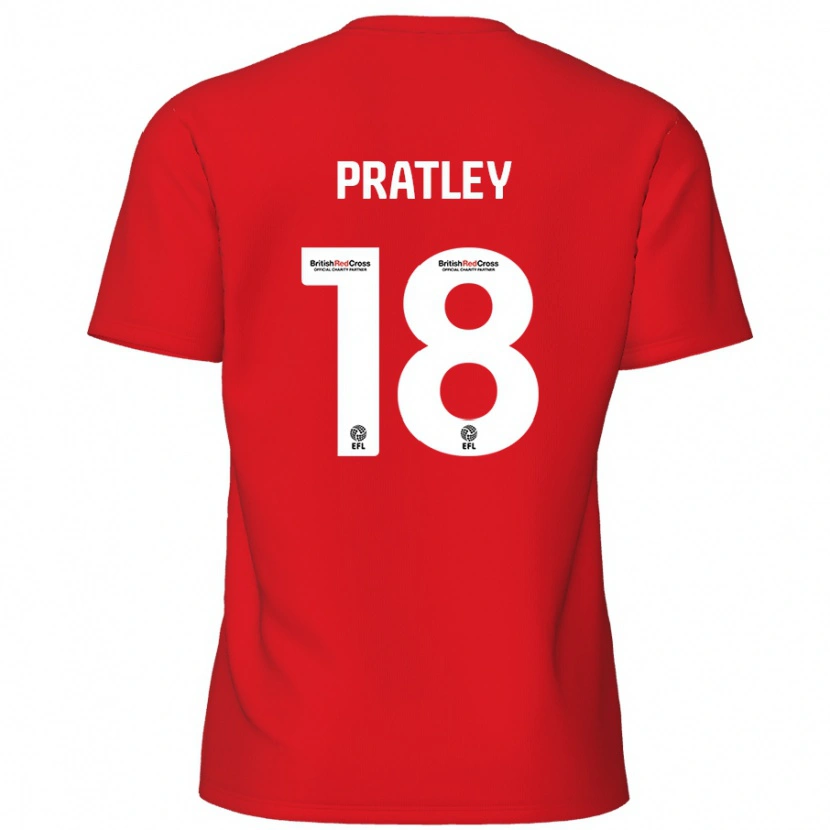 Danxen Damen Darren Pratley #18 Rot Heimtrikot Trikot 2024/25 T-Shirt Schweiz