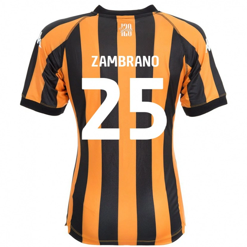 Danxen Damen Óscar Zambrano #25 Schwarz Bernstein Heimtrikot Trikot 2024/25 T-Shirt Schweiz