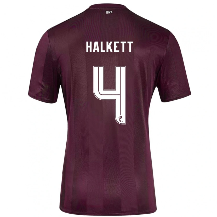 Danxen Damen Craig Halkett #4 Burgundrot Heimtrikot Trikot 2024/25 T-Shirt Schweiz