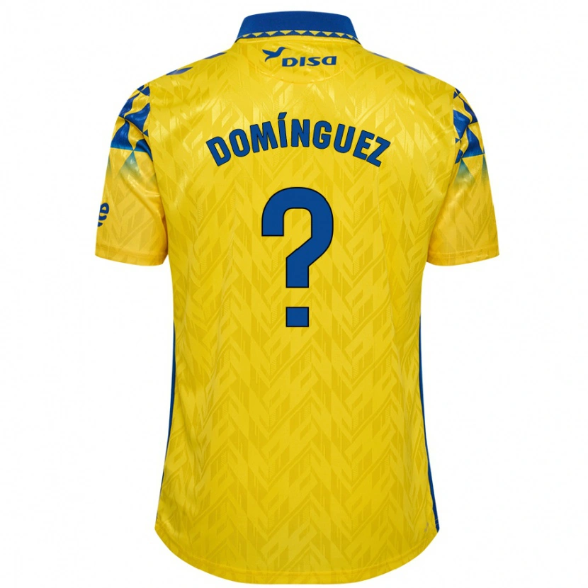 Danxen Damen Carlos Domínguez #0 Gelb Blau Heimtrikot Trikot 2024/25 T-Shirt Schweiz