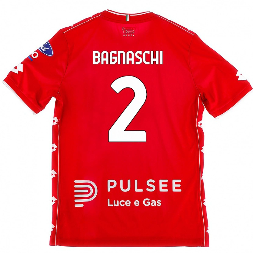 Danxen Damen Alessandro Bagnaschi #2 Rot Weiß Heimtrikot Trikot 2024/25 T-Shirt Schweiz