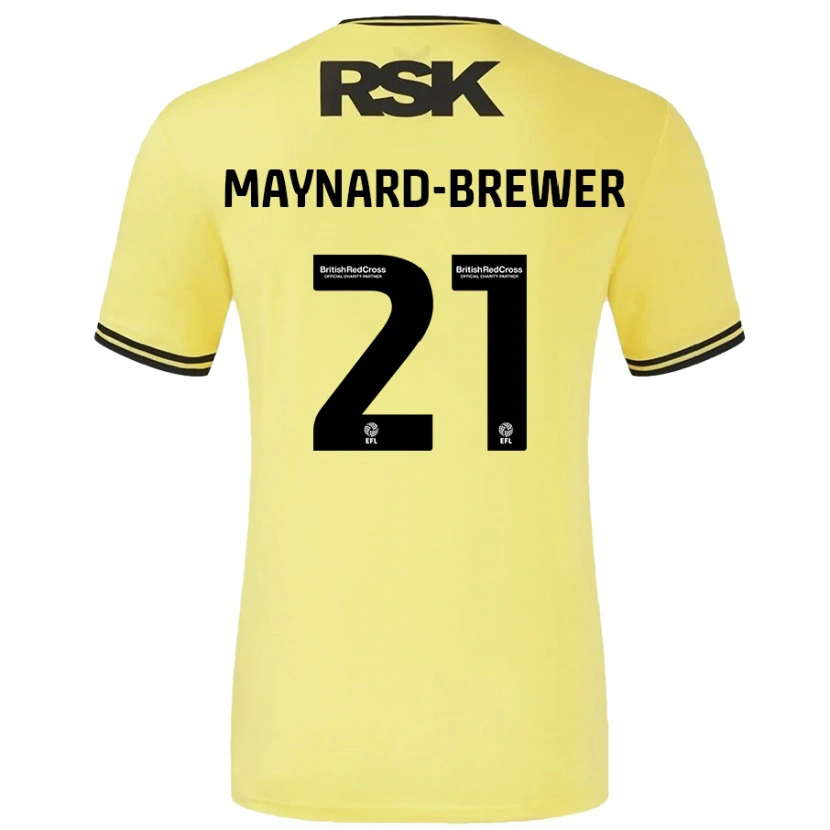 Danxen Damen Ashley Maynard-Brewer #21 Gelb Schwarz Auswärtstrikot Trikot 2024/25 T-Shirt Schweiz