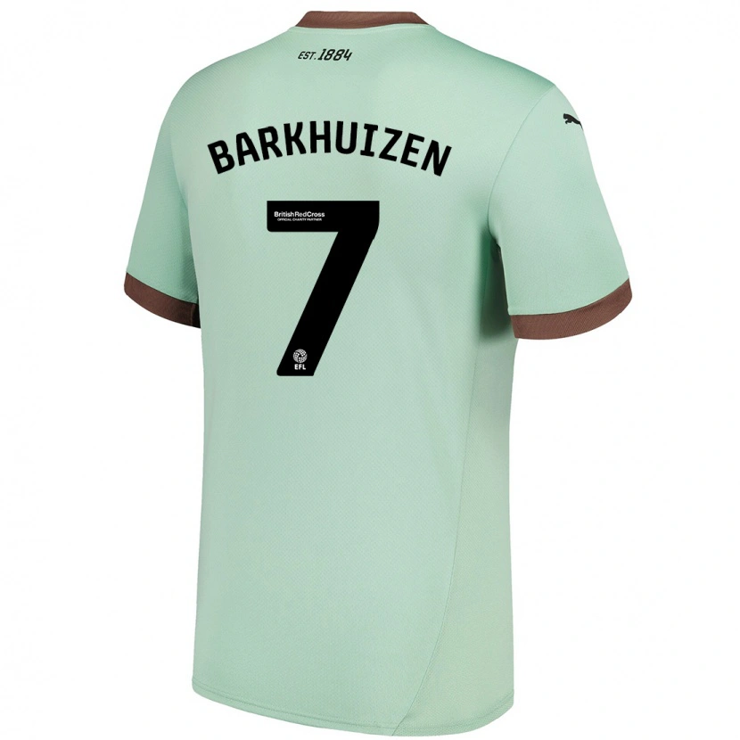 Danxen Damen Tom Barkhuizen #7 Blassgrün Auswärtstrikot Trikot 2024/25 T-Shirt Schweiz