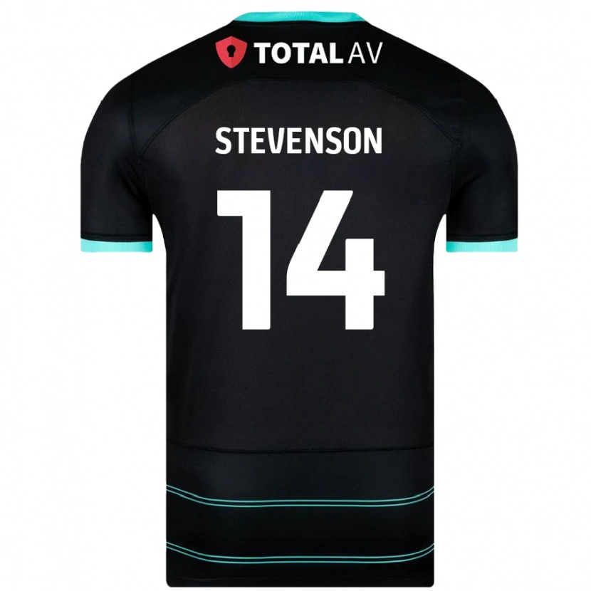 Danxen Damen Ben Stevenson #14 Schwarz Auswärtstrikot Trikot 2024/25 T-Shirt Schweiz