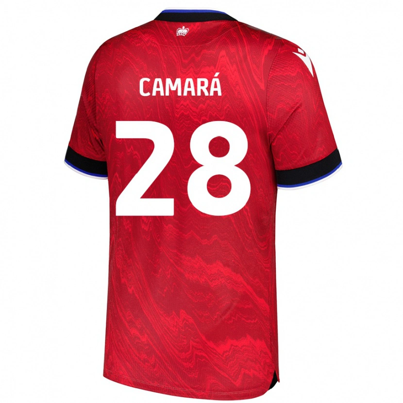 Danxen Damen Mamadi Camará #28 Rot Schwarz Auswärtstrikot Trikot 2024/25 T-Shirt Schweiz