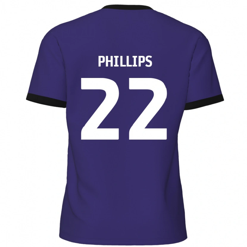 Danxen Damen Daniel Phillips #22 Lila Auswärtstrikot Trikot 2024/25 T-Shirt Schweiz