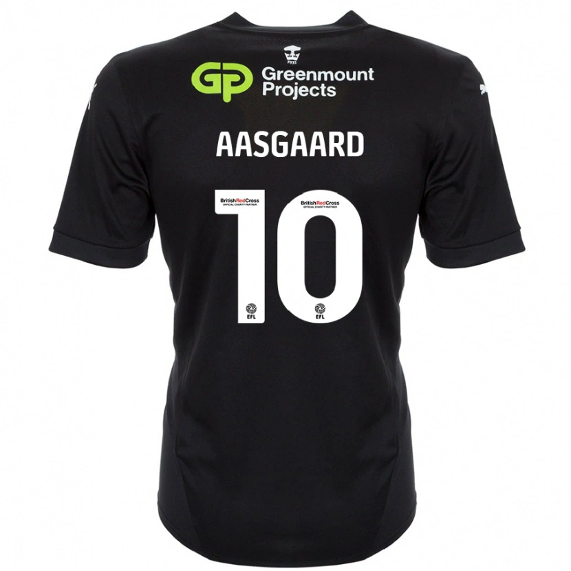 Danxen Damen Thelo Aasgaard #10 Schwarz Auswärtstrikot Trikot 2024/25 T-Shirt Schweiz