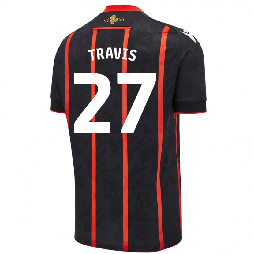 Danxen Damen Lewis Travis #27 Schwarz Rot Auswärtstrikot Trikot 2024/25 T-Shirt Schweiz