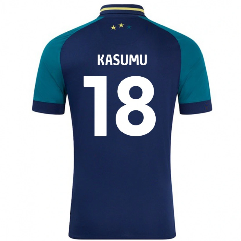 Danxen Damen David Kasumu #18 Marine Dunkelgrün Auswärtstrikot Trikot 2024/25 T-Shirt Schweiz