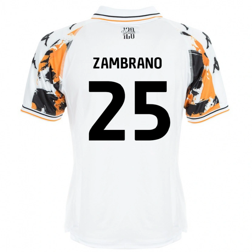 Danxen Damen Óscar Zambrano #25 Weiß Auswärtstrikot Trikot 2024/25 T-Shirt Schweiz