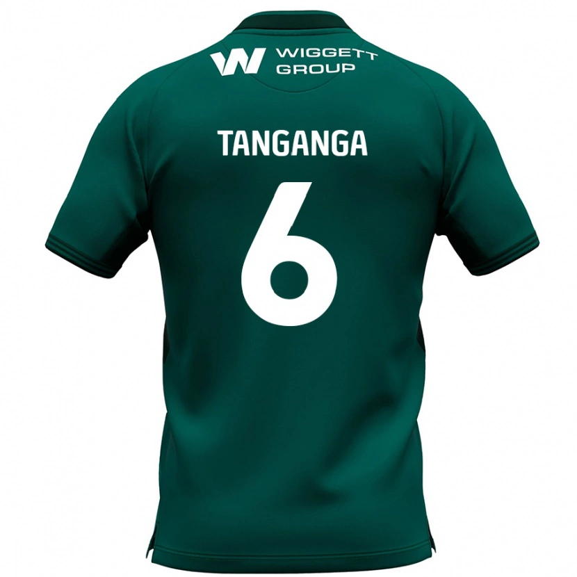 Danxen Damen Japhet Tanganga #6 Grün Auswärtstrikot Trikot 2024/25 T-Shirt Schweiz