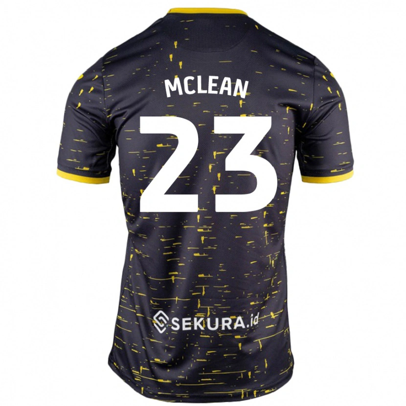 Danxen Damen Kenny Mclean #23 Schwarz Gelb Auswärtstrikot Trikot 2024/25 T-Shirt Schweiz