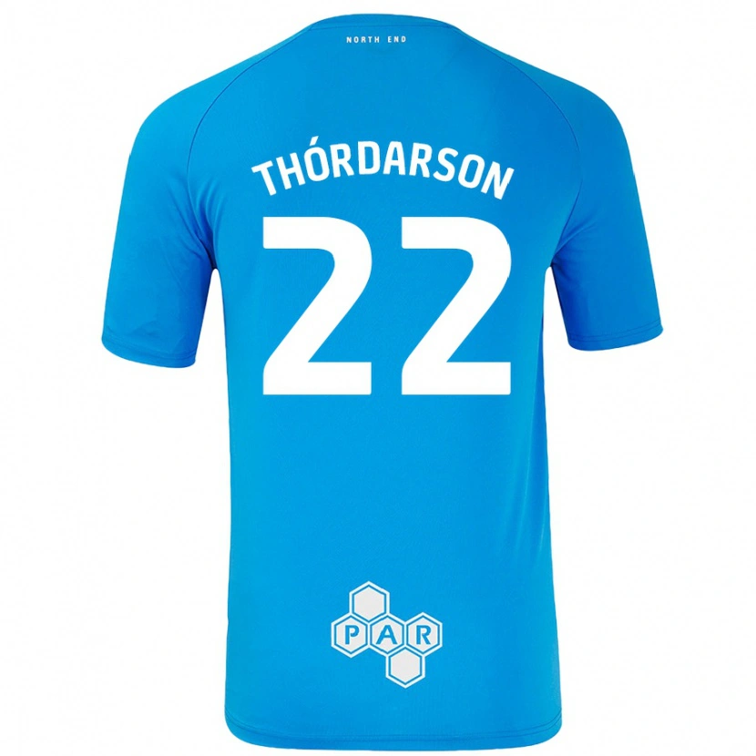 Danxen Damen Stefán Teitur Thórdarson #22 Himmelblau Auswärtstrikot Trikot 2024/25 T-Shirt Schweiz