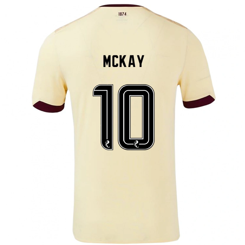 Danxen Damen Barrie Mckay #10 Creme Burgunderrot Auswärtstrikot Trikot 2024/25 T-Shirt Schweiz