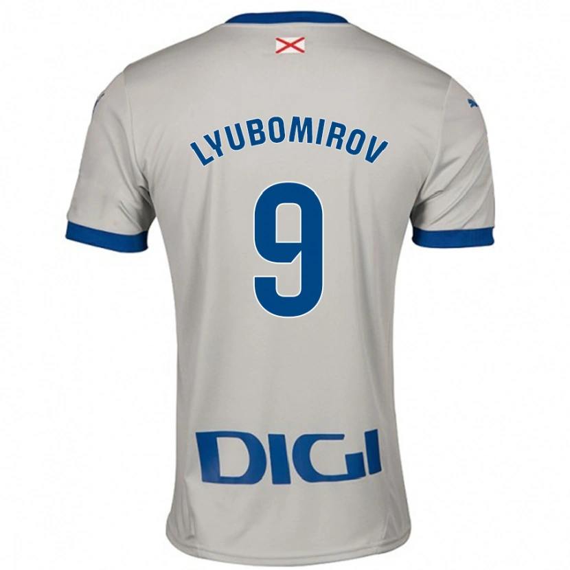 Danxen Damen Daniel Lyubomirov #9 Hellgrau Auswärtstrikot Trikot 2024/25 T-Shirt Schweiz