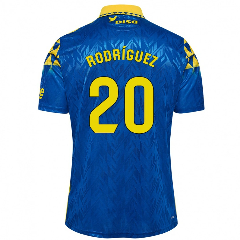 Danxen Damen Kirian Rodríguez #20 Blau Gelb Auswärtstrikot Trikot 2024/25 T-Shirt Schweiz