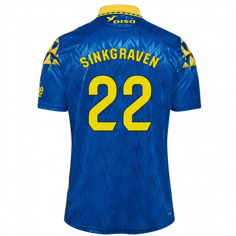 Danxen Damen Daley Sinkgraven #22 Blau Gelb Auswärtstrikot Trikot 2024/25 T-Shirt Schweiz