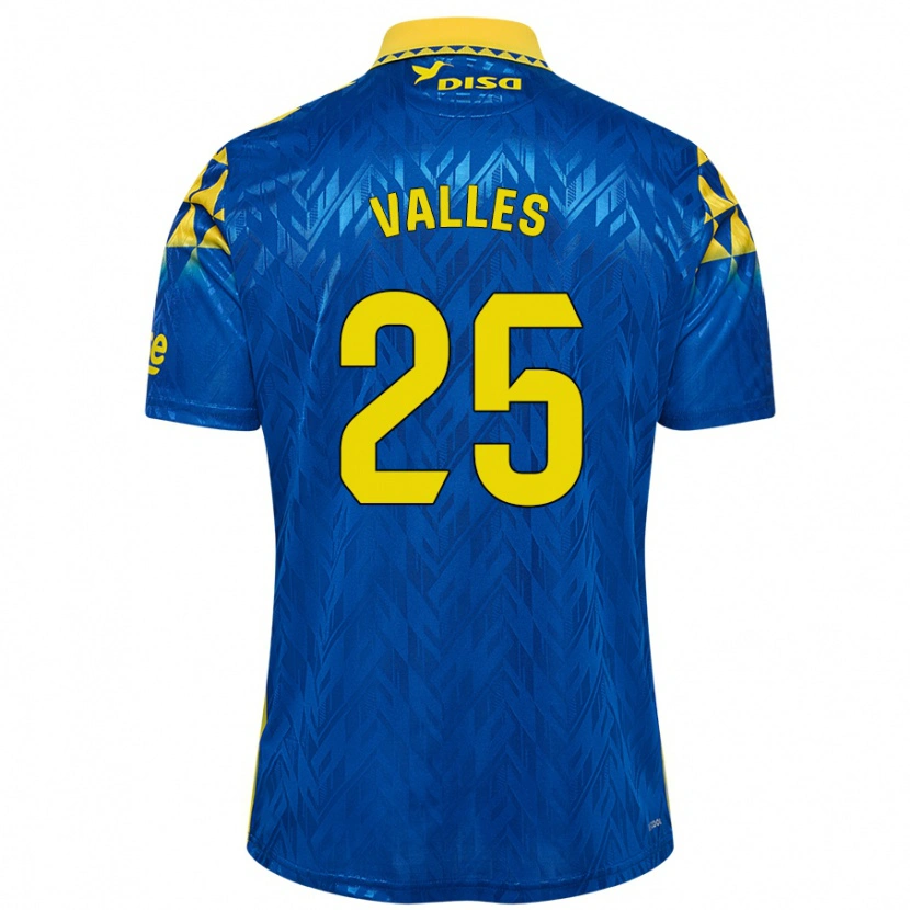 Danxen Damen Álvaro Valles #25 Blau Gelb Auswärtstrikot Trikot 2024/25 T-Shirt Schweiz