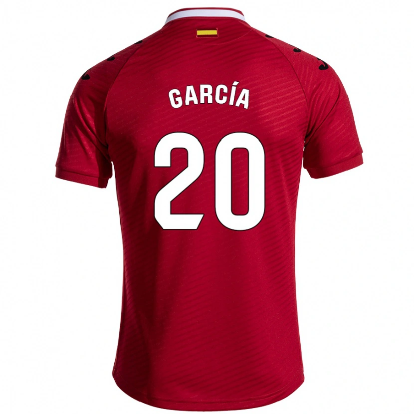 Danxen Damen Álex García #20 Dunkelrot Auswärtstrikot Trikot 2024/25 T-Shirt Schweiz