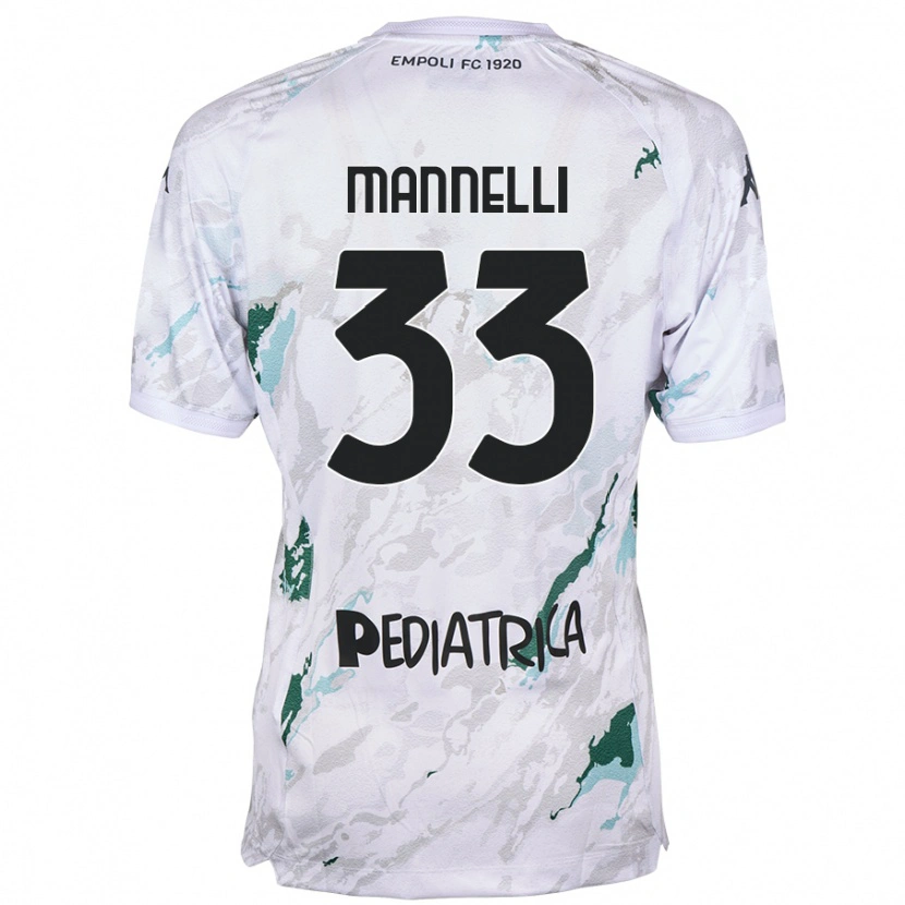 Danxen Damen Matteo Mannelli #33 Grau Auswärtstrikot Trikot 2024/25 T-Shirt Schweiz