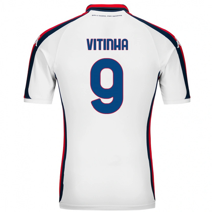 Danxen Damen Vitinha #9 Weiß Auswärtstrikot Trikot 2024/25 T-Shirt Schweiz