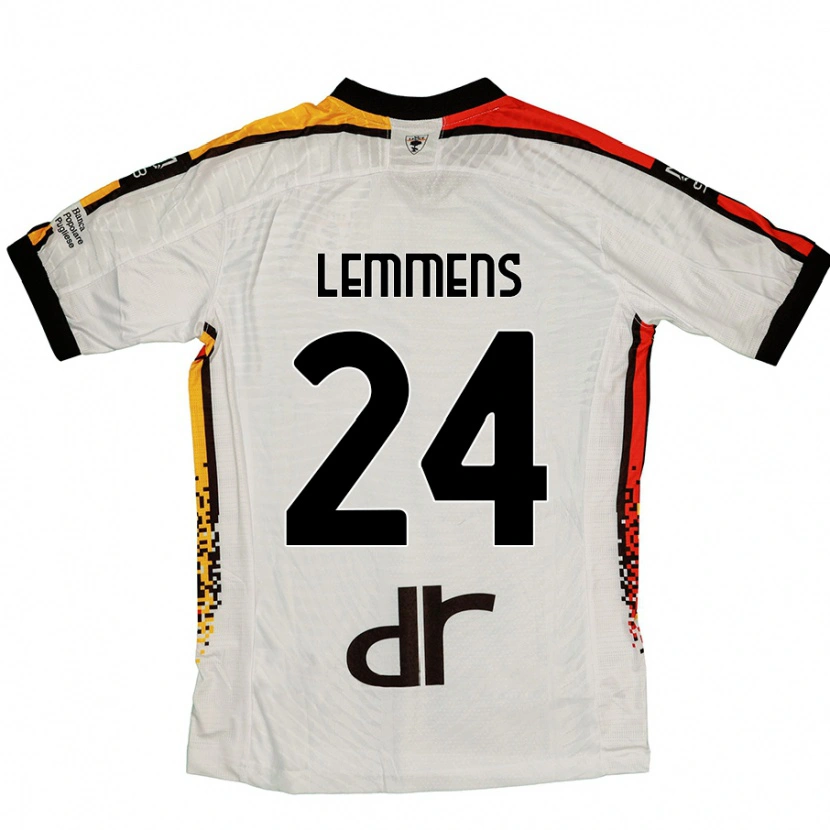 Danxen Damen Mats Lemmens #24 Weiß Schwarz Auswärtstrikot Trikot 2024/25 T-Shirt Schweiz