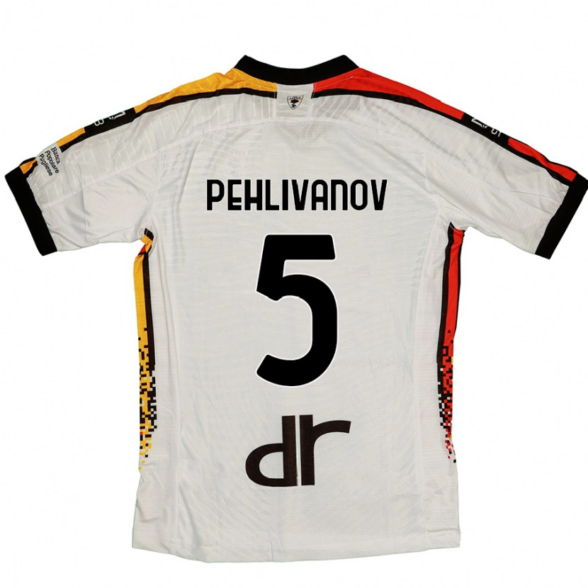 Danxen Damen Cristian Pehlivanov #5 Weiß Schwarz Auswärtstrikot Trikot 2024/25 T-Shirt Schweiz