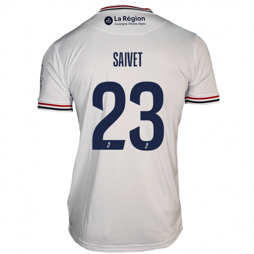 Danxen Damen Henri Saivet #23 Weiß Auswärtstrikot Trikot 2024/25 T-Shirt Schweiz