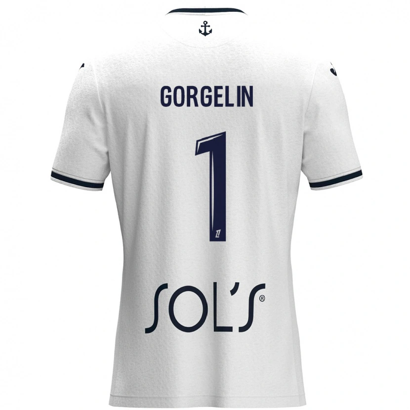 Danxen Damen Mathieu Gorgelin #1 Weiß Dunkelblau Auswärtstrikot Trikot 2024/25 T-Shirt Schweiz