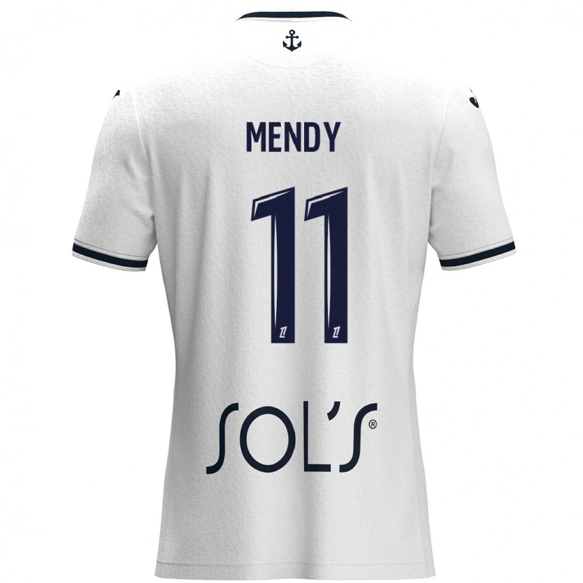 Danxen Damen Mélinda Mendy #11 Weiß Dunkelblau Auswärtstrikot Trikot 2024/25 T-Shirt Schweiz