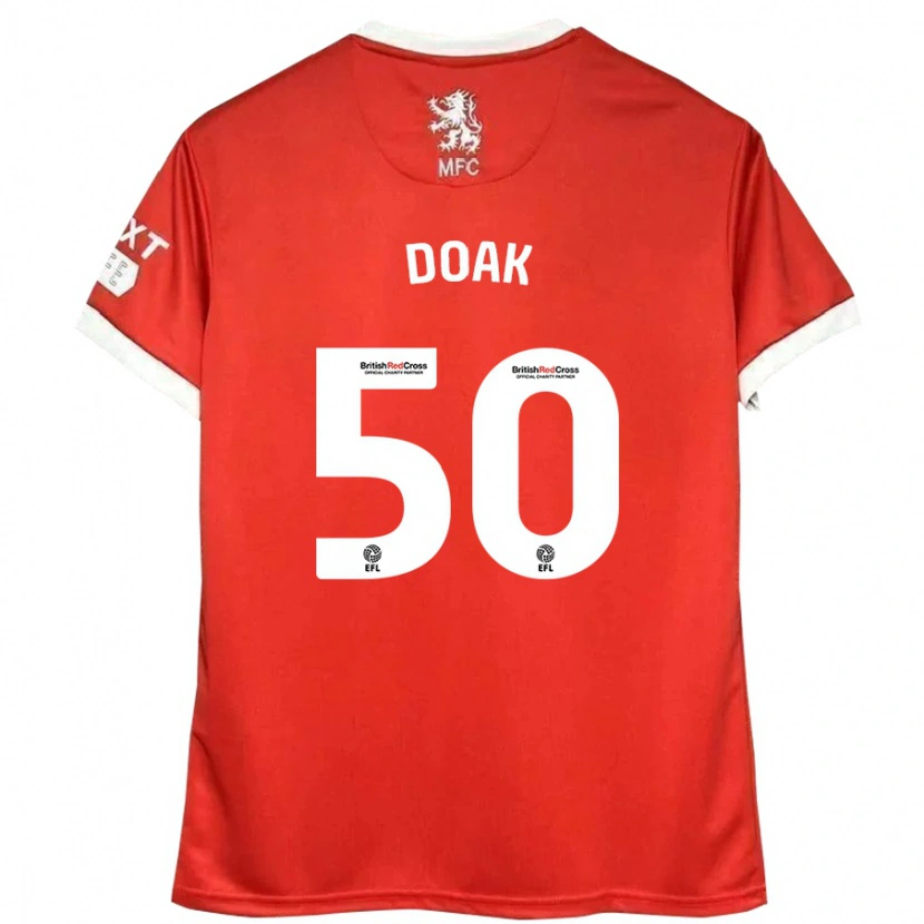 Danxen Kinder Ben Doak #50 Rot Weiß Heimtrikot Trikot 2024/25 T-Shirt Schweiz