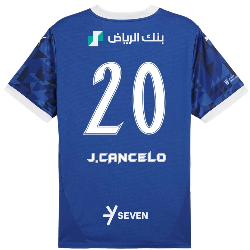 Danxen Kinder João Cancelo #20 Dunkelblau Weiß Heimtrikot Trikot 2024/25 T-Shirt Schweiz