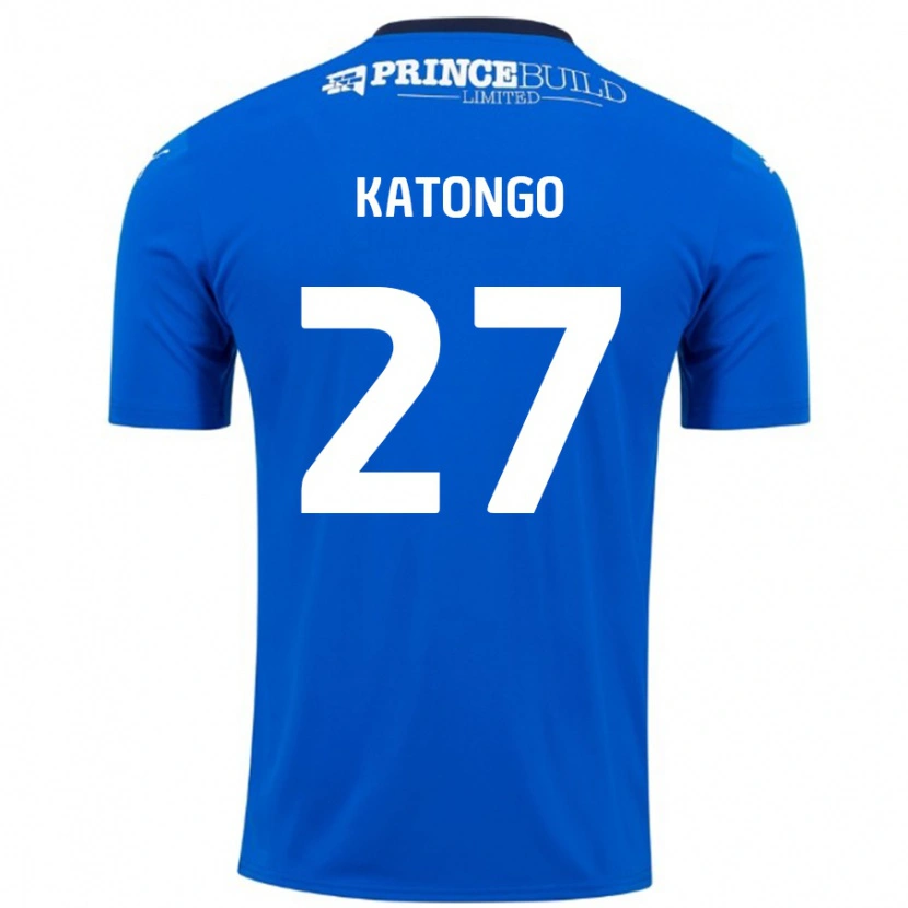 Danxen Kinder Jadel Katongo #27 Blau Weiß Heimtrikot Trikot 2024/25 T-Shirt Schweiz