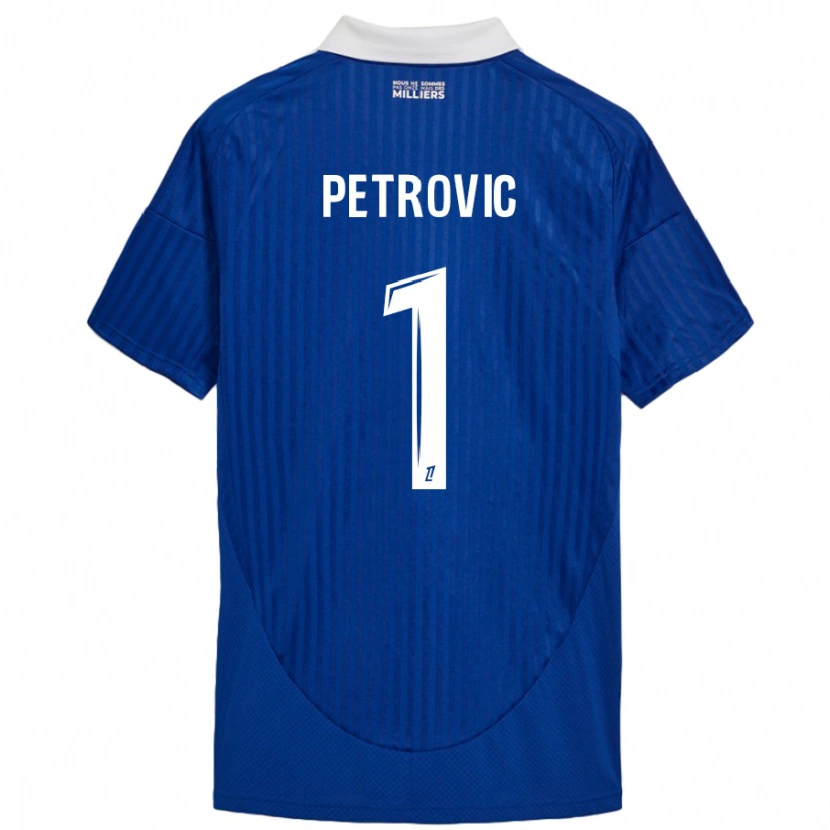 Danxen Kinder Djordje Petrovic #1 Blau Weiß Heimtrikot Trikot 2024/25 T-Shirt Schweiz