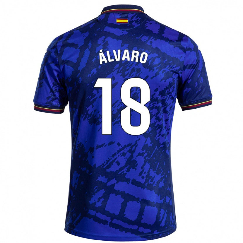 Danxen Kinder Álvaro Rodríguez #18 Dunkleres Blau Heimtrikot Trikot 2024/25 T-Shirt Schweiz