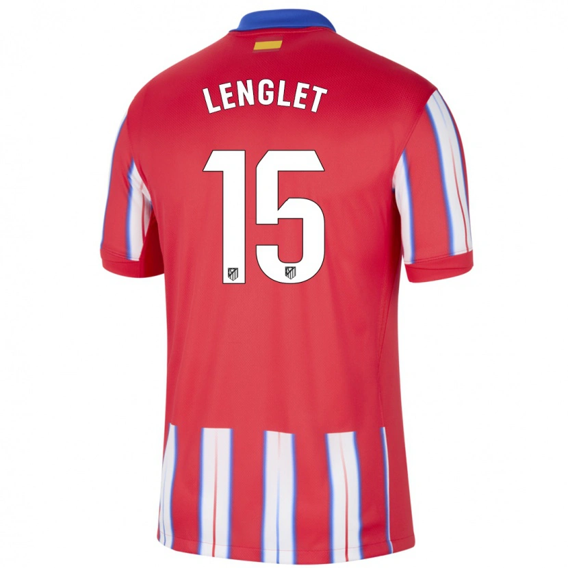 Danxen Kinder Clément Lenglet #15 Rot Weiß Blau Heimtrikot Trikot 2024/25 T-Shirt Schweiz