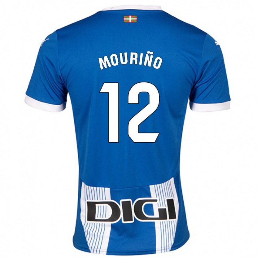 Danxen Kinder Santiago Mouriño #12 Blau Heimtrikot Trikot 2024/25 T-Shirt Schweiz