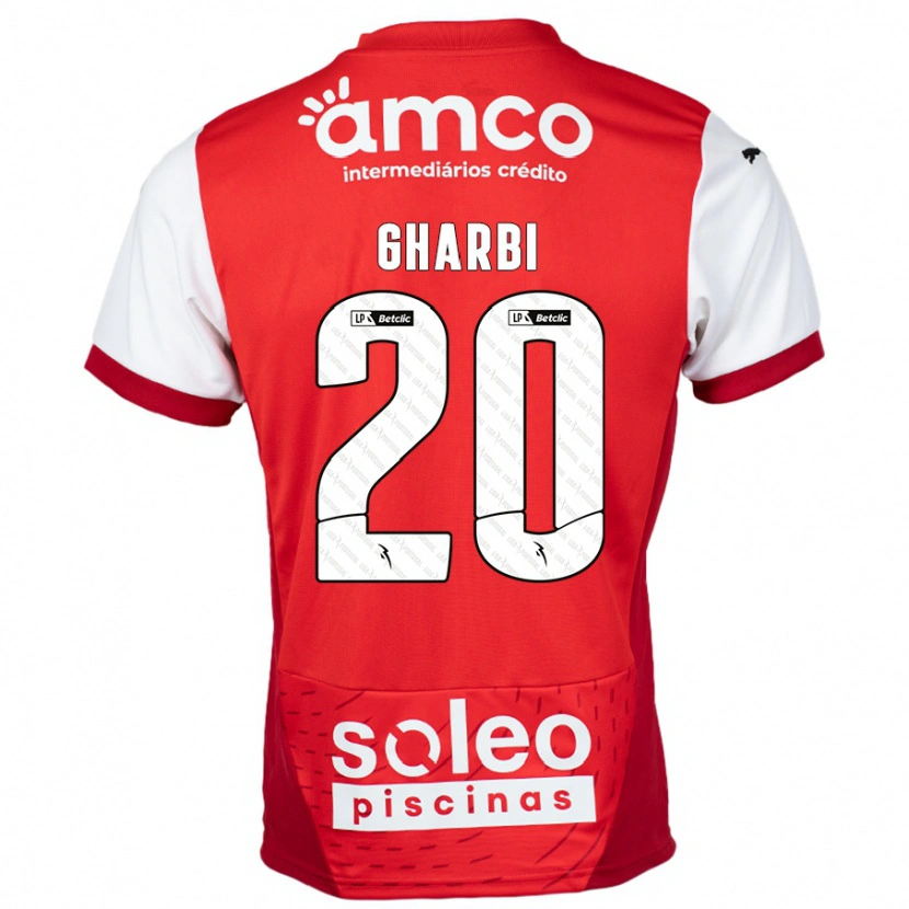 Danxen Kinder Ismaël Gharbi #20 Rot Weiß Heimtrikot Trikot 2024/25 T-Shirt Schweiz