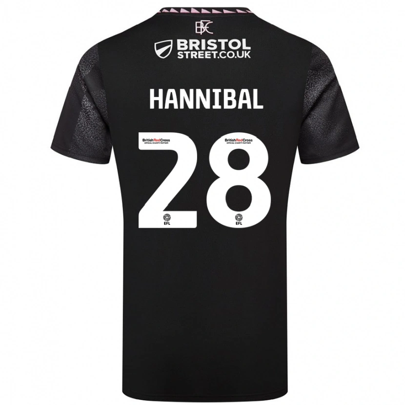 Danxen Kinder Hannibal #28 Schwarz Auswärtstrikot Trikot 2024/25 T-Shirt Schweiz