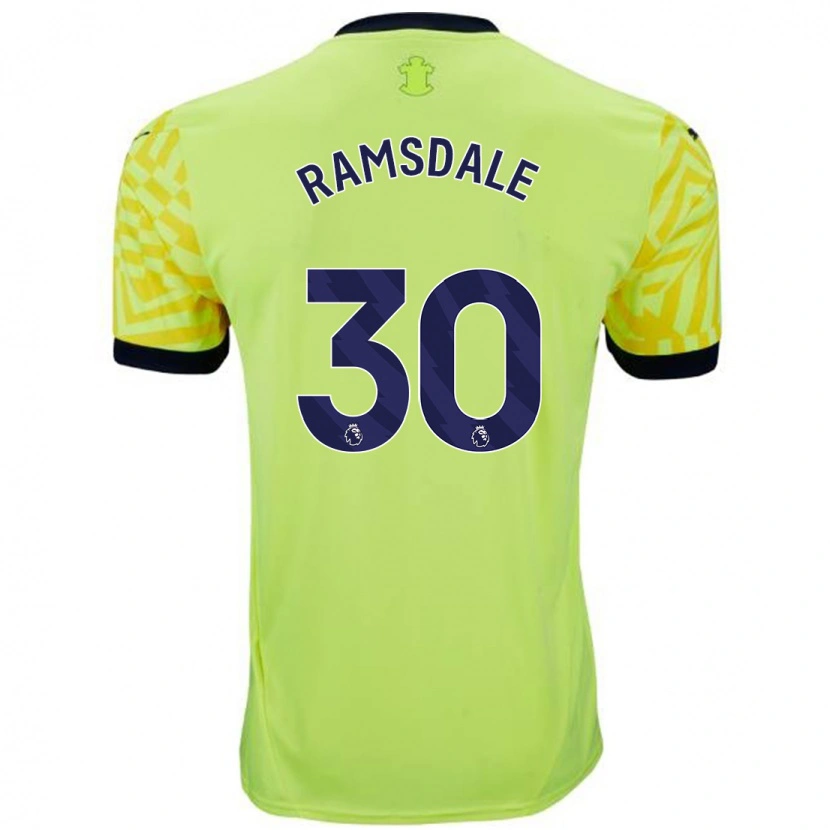 Danxen Kinder Aaron Ramsdale #30 Gelb Auswärtstrikot Trikot 2024/25 T-Shirt Schweiz