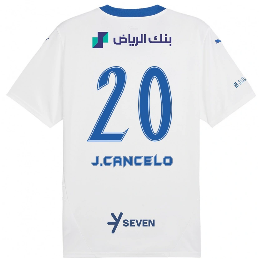 Danxen Kinder João Cancelo #20 Weiß Blau Auswärtstrikot Trikot 2024/25 T-Shirt Schweiz