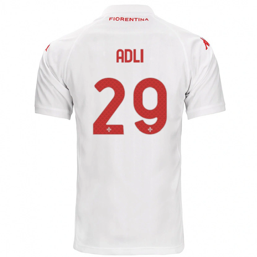 Danxen Kinder Yacine Adli #29 Weiß Auswärtstrikot Trikot 2024/25 T-Shirt Schweiz