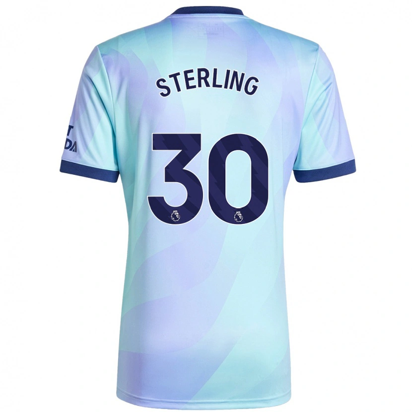 Danxen Kinder Raheem Sterling #30 Aquamarin Ausweichtrikot Trikot 2024/25 T-Shirt Schweiz