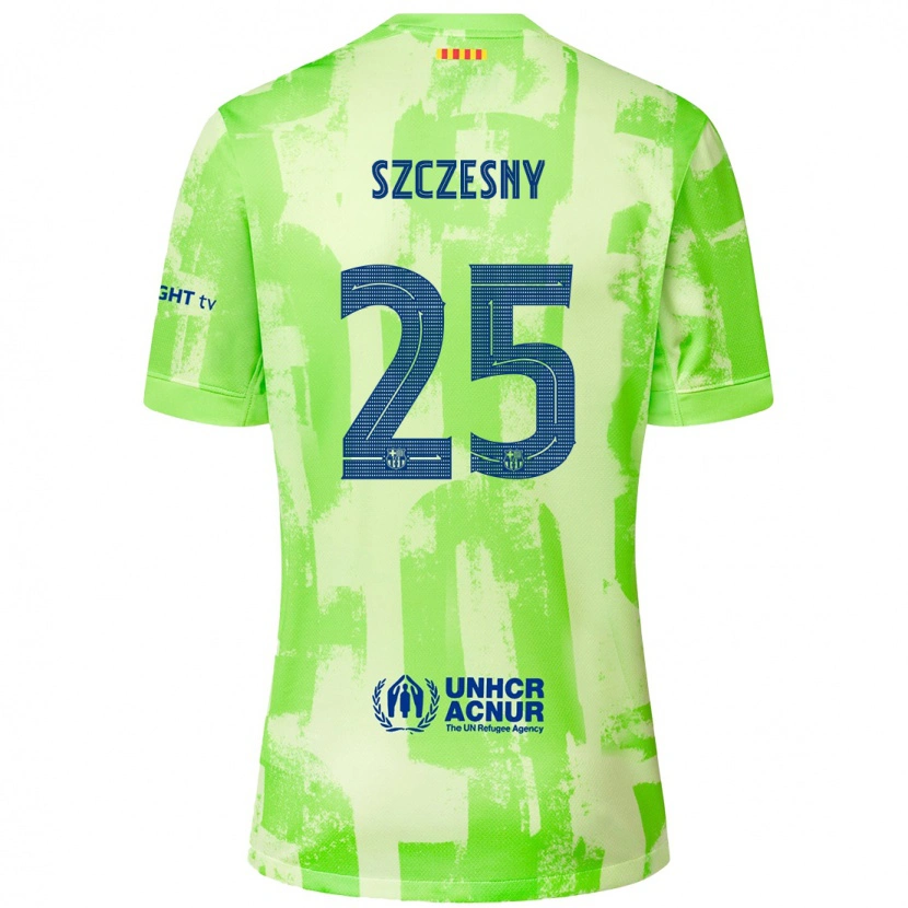 Danxen Kinder Wojciech Szczesny #25 Limettengrün Ausweichtrikot Trikot 2024/25 T-Shirt Schweiz