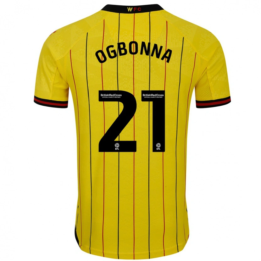 Danxen Kinder Angelo Ogbonna #21 Gelb Schwarz Heimtrikot Trikot 2024/25 T-Shirt Schweiz