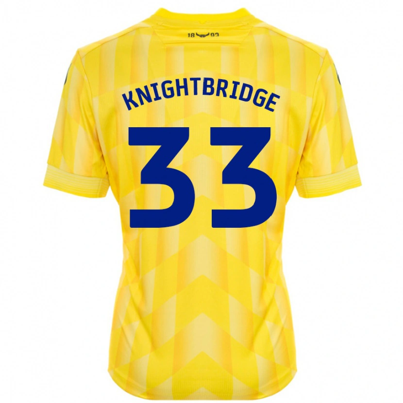 Danxen Kinder Jacob Knightbridge #33 Gelb Heimtrikot Trikot 2024/25 T-Shirt Schweiz