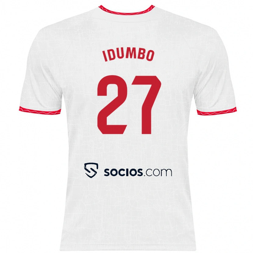 Danxen Kinder Stanis Idumbo Muzambo #27 Weiß Rot Heimtrikot Trikot 2024/25 T-Shirt Schweiz