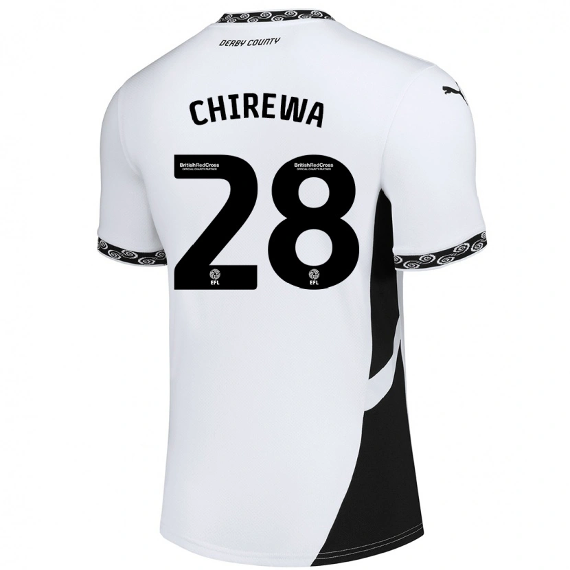 Danxen Kinder Tawanda Chirewa #28 Weiß Schwarz Heimtrikot Trikot 2024/25 T-Shirt Schweiz